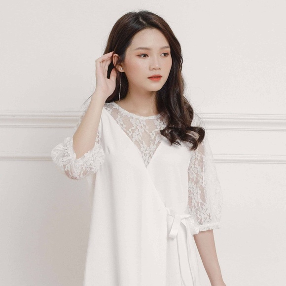 New with tag High quality white dress - Picture 1 of 3